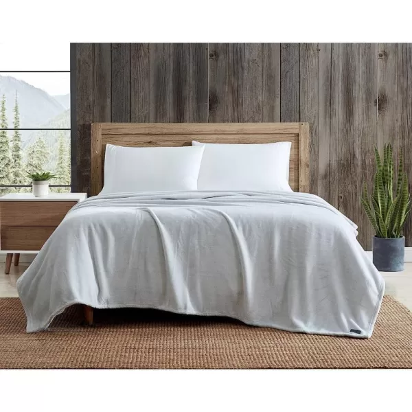 imageEddie Bauer  Twin Blanket Ultra Plush Bedding Lightweight Home Decor for All Seasons Grey TwinQueen Grey