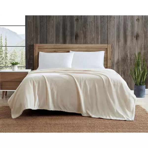 imageEddie Bauer  Twin Blanket Ultra Plush Bedding Lightweight Home Decor for All Seasons Grey TwinTwin Ivory