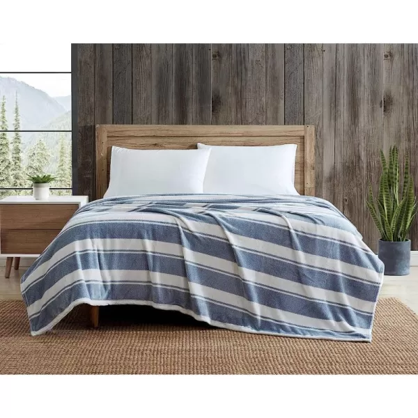 imageEddie Bauer  Twin Blanket Ultra Plush Bedding Lightweight Home Decor for All Seasons Stone Throw Stripe TwinQueen Stones Throw Stripe