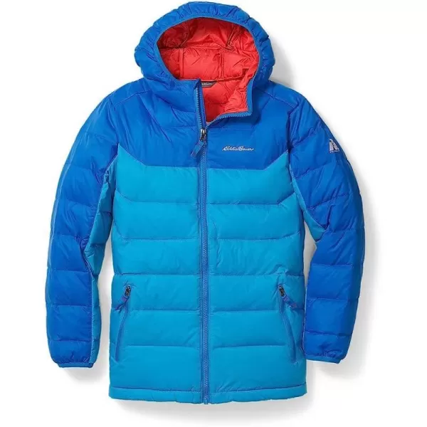 imageEddie Bauer Boys Downlight Hooded Jacket Peak Blue Regular MEddie Bauer Boys Downlight Hooded Jacket Peak Blue Regular M