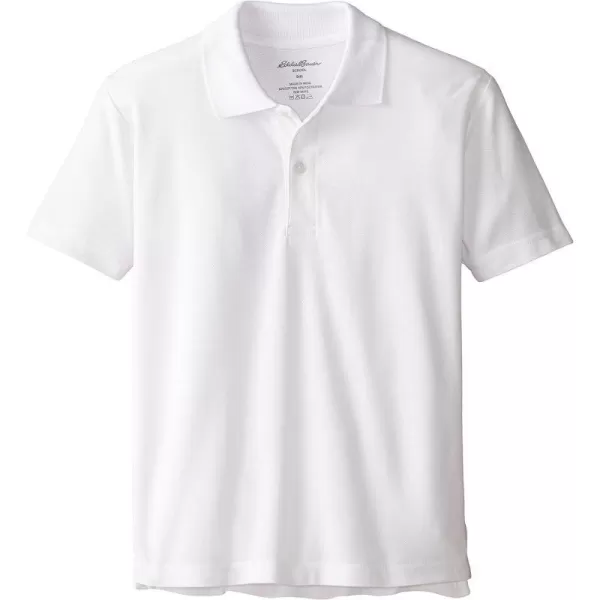 imageEddie Bauer Boys Short or Long Sleeve Polo Shirt More Styles AvailableBig Boys Performance White