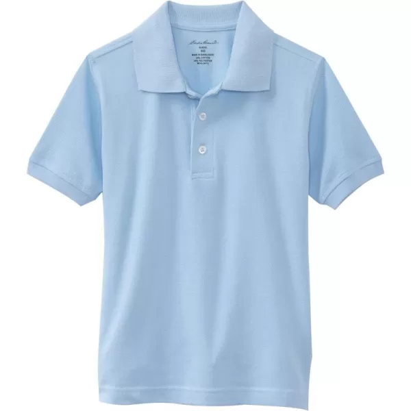 imageEddie Bauer Boys Short or Long Sleeve Polo Shirt More Styles AvailableBig Boys Pique Light Blue