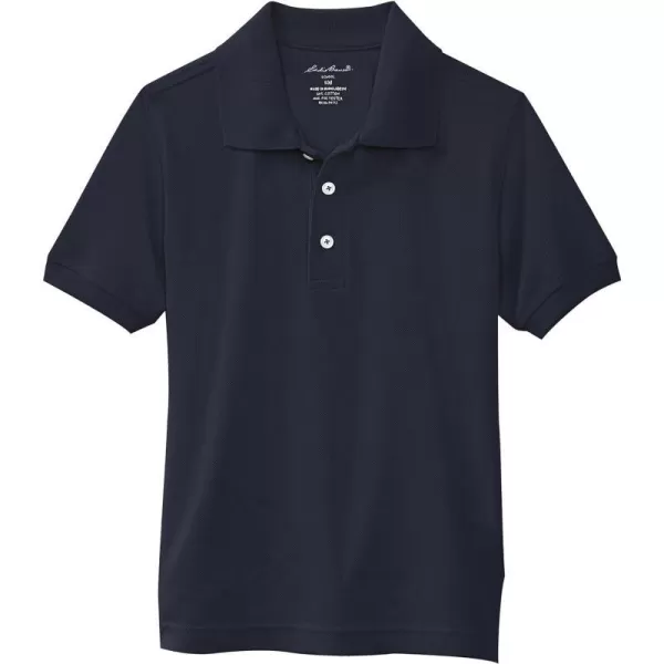 imageEddie Bauer Boys Short or Long Sleeve Polo Shirt More Styles AvailableBig Boys Pique Navy