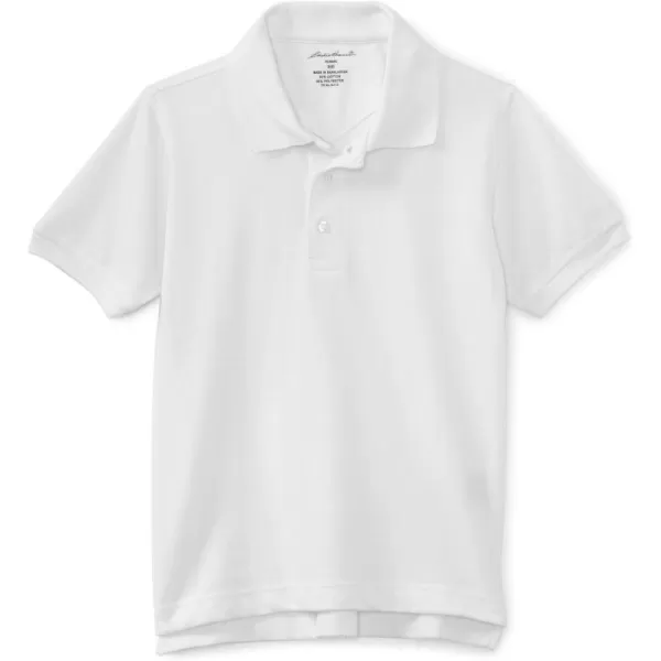 imageEddie Bauer Boys Short or Long Sleeve Polo Shirt More Styles AvailableBig Boys Pique White