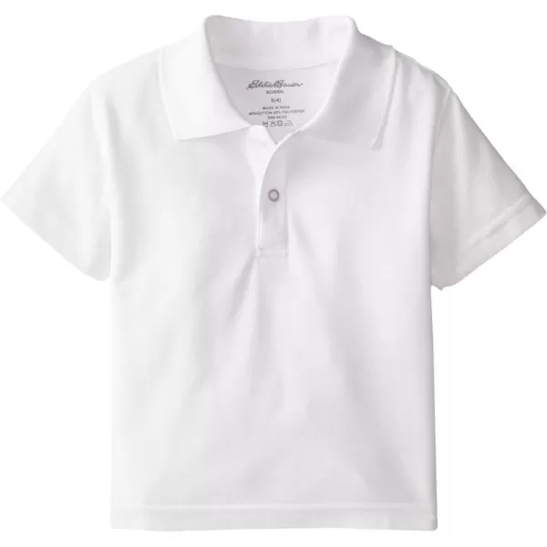 imageEddie Bauer Boys Short or Long Sleeve Polo Shirt More Styles AvailableLittle Boys Performance White