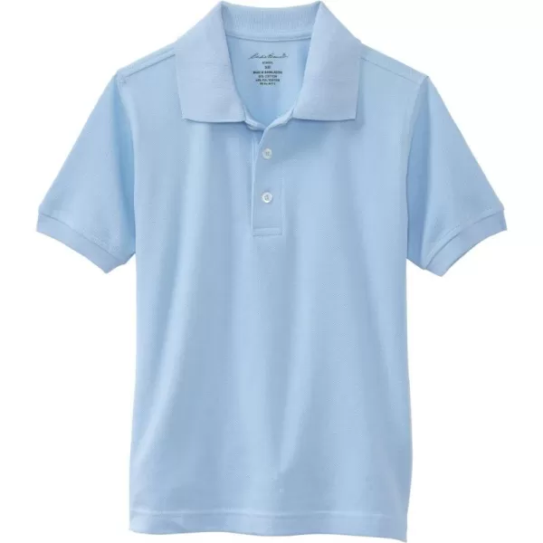 imageEddie Bauer Boys Short or Long Sleeve Polo Shirt More Styles AvailableLittle Boys Pique Light Blue