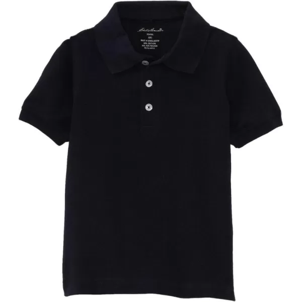 imageEddie Bauer Boys Short or Long Sleeve Polo Shirt More Styles AvailableLittle Boys Pique Navy