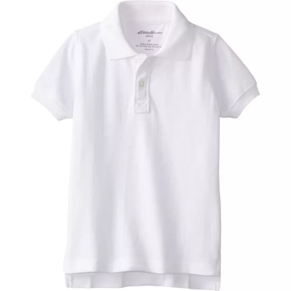 imageEddie Bauer Boys Short or Long Sleeve Polo Shirt More Styles AvailableToddler Boys Pique White