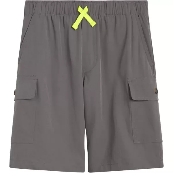 imageEddie Bauer Boys Shorts  Stretch Fit Pull On Cargo Tech Shorts for Boys 420Granite Gray