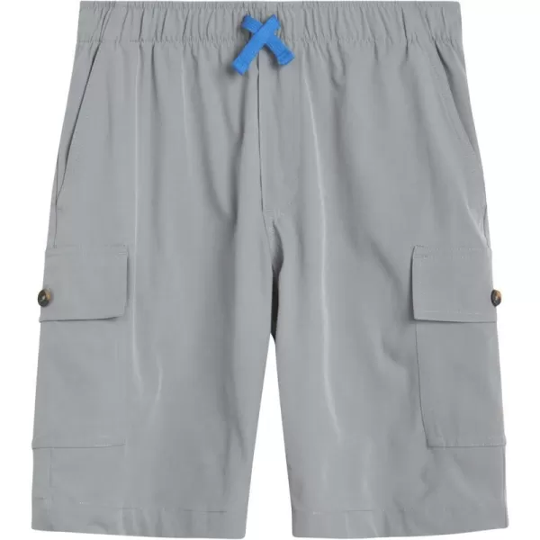 imageEddie Bauer Boys Shorts  Stretch Fit Pull On Cargo Tech Shorts for Boys 420Greystone