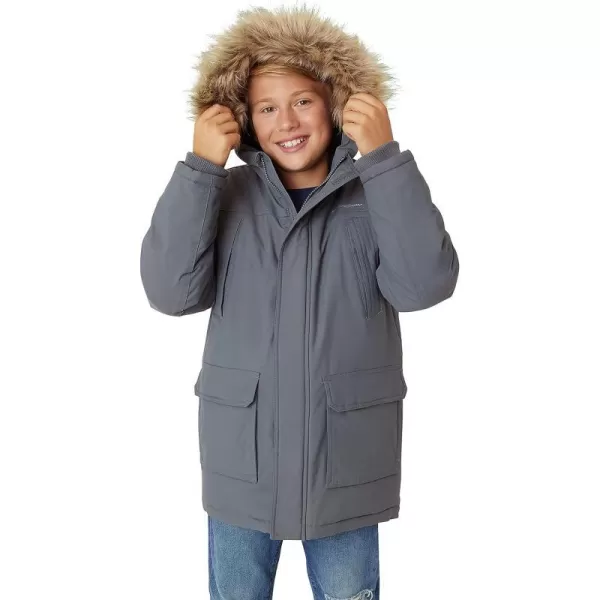 imageEddie Bauer Boys Winter Coat  Waterproof Heavyweight Down Parka Jacket with Faux Fur Hood 320Iron