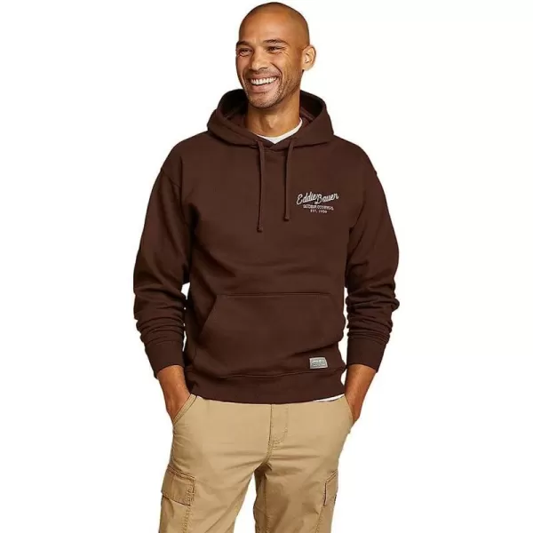 imageEddie Bauer EB Signature Postcard Graphic Pullover Hooded SweatshirtChocolate