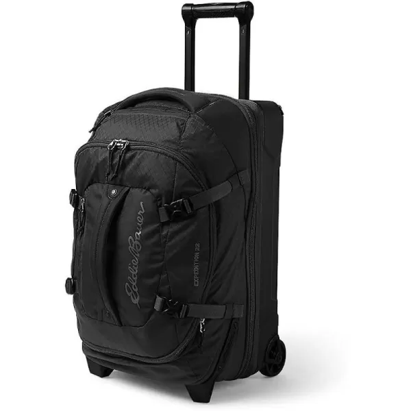 imageEddie Bauer Expedition 22 Duffel Bag 20Lightweight Travel Luggage Made from Rugged PolycarbonateBlack