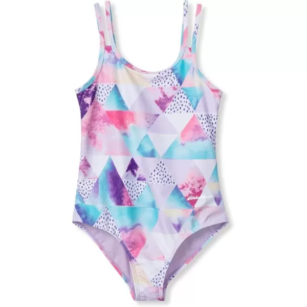 imageEddie Bauer Girls OnePiece Swimsuit  UPF 50 Quick Dry OnePiece Bathing Suit for Girls SXLPastel Lilac