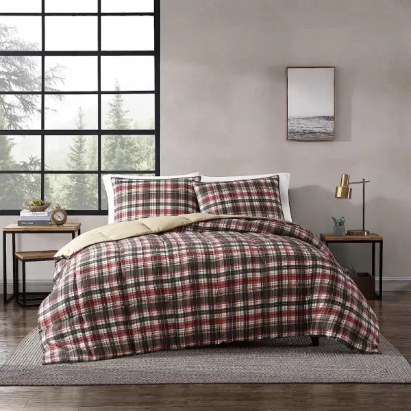 imageEddie Bauer Home Comforters Reversible Alt Down Bedding with Matching Sham Home Decor for Colder Months Twin Rugged NavyGreenAstoria RedCharcoal FullQueen