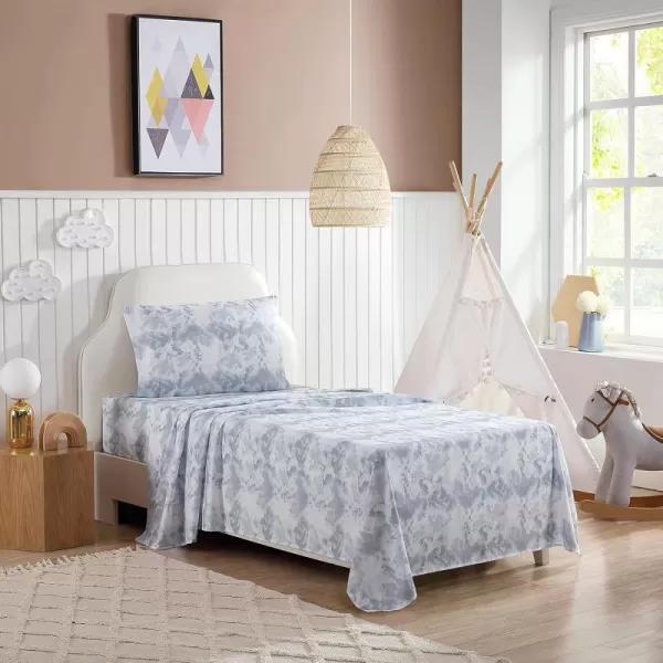 imageEddie Bauer Kids  Queen Sheets Stain Resistant Kids Bedding Ideal for Toddler Bedding Set Poppy Plaid Pink QueenSpring Water Tie Dye GreyWhite