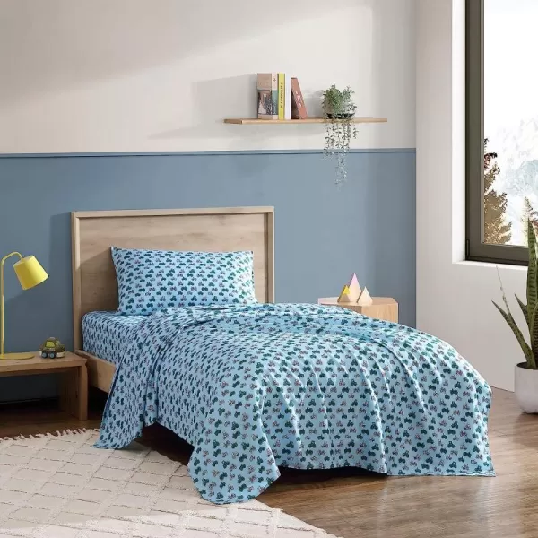 imageEddie Bauer Kids  Twin Sheets Stain Resistant Kids Bedding Ideal for Toddler Bedding Set Poppy Plaid Pink TwinLittle Rider Blue Twin