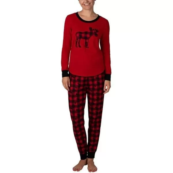 imageEddie Bauer Ladies Family Jogger and Long Sleeve Top Sleep Set L Tango RedEddie Bauer Ladies Family Jogger and Long Sleeve Top Sleep Set L Tango Red