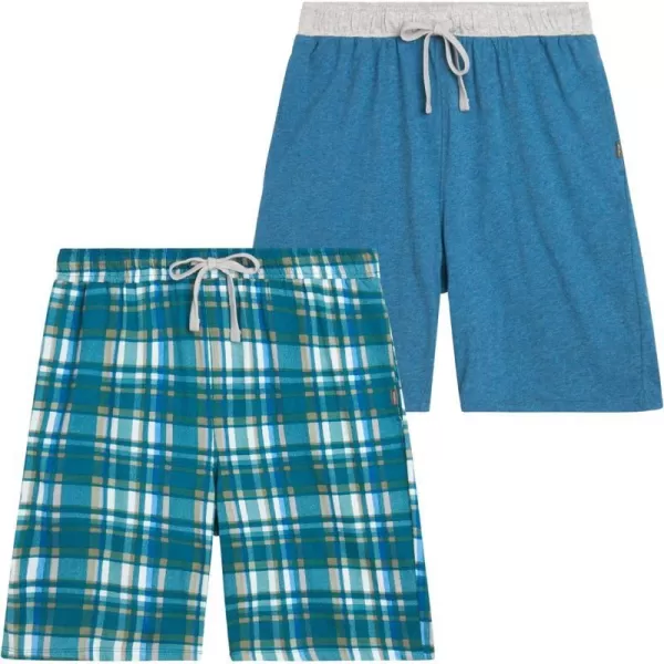 imageEddie Bauer Mens 2 Pack Lounge Shorts  Pajama Bottoms Casual Drawstring Shorts with Pockets for MenCombo 1