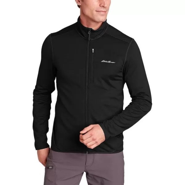 imageEddie Bauer Mens Activator Grid Fleece FullZipRegular Black