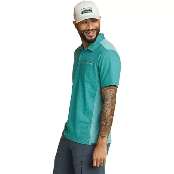 imageEddie Bauer Mens Adventurer ShortSleeve Polo ShirtRegular Dusty Jade