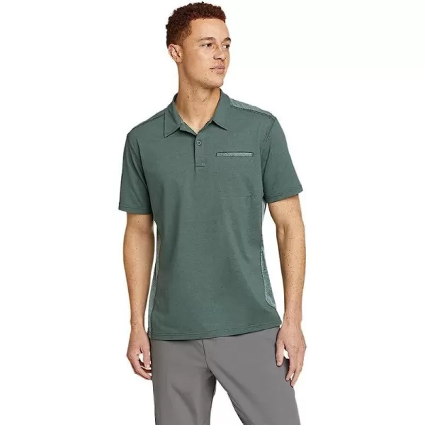 imageEddie Bauer Mens Adventurer ShortSleeve Polo ShirtTall Evergreen