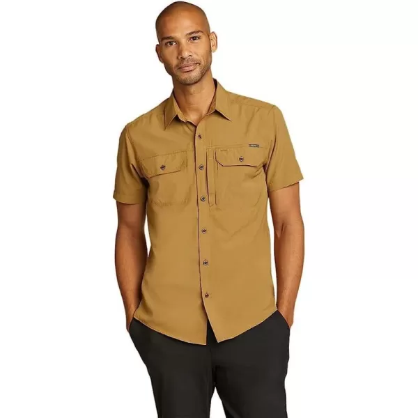 imageEddie Bauer Mens Atlas Exploration Flex ShortSleeve ShirtRegular Bronze