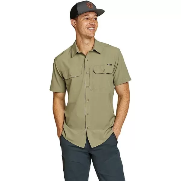 imageEddie Bauer Mens Atlas Exploration Flex ShortSleeve ShirtTall Eucalyptus