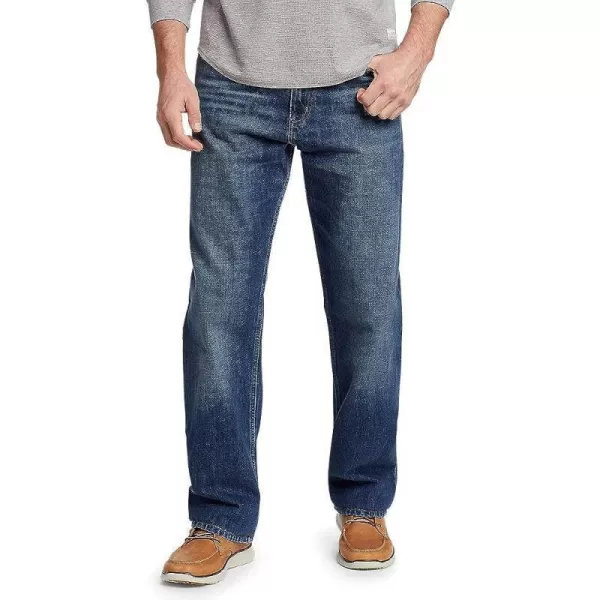 imageEddie Bauer Mens Authentic Jeans  RelaxedFaded Indigo