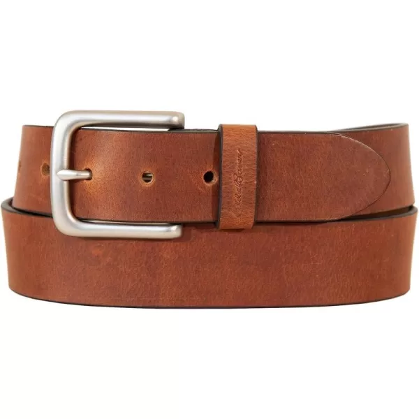 imageEddie Bauer Mens Bridle Leather Belt with Antique Nickel BuckleTan