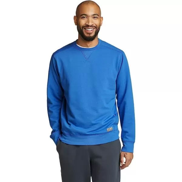 imageEddie Bauer Mens Camp Fleece Crew SweatshirtRegular Brilliant Blue