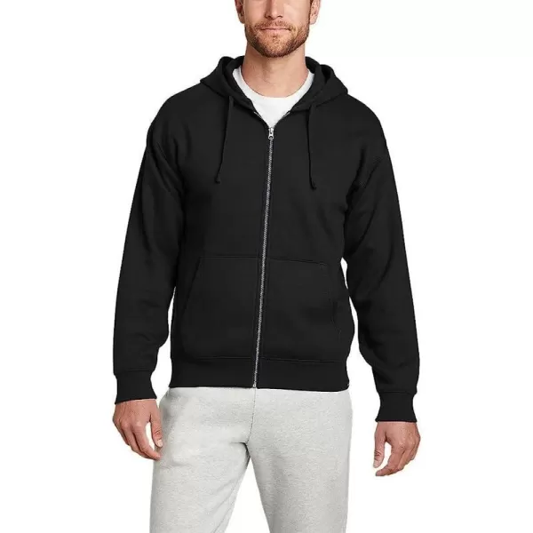 imageEddie Bauer Mens Cascade FullZip Hooded SweatshirtRegular Black