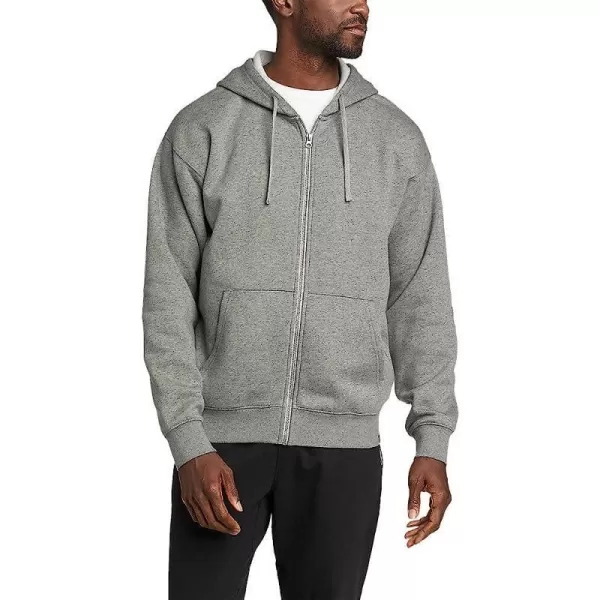 imageEddie Bauer Mens Cascade FullZip Hooded SweatshirtRegular Med Htr Gray