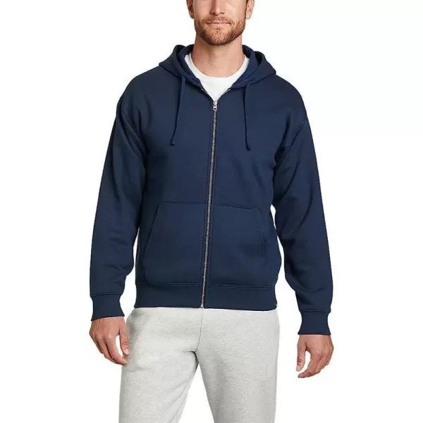 imageEddie Bauer Mens Cascade FullZip Hooded SweatshirtRegular Medium Indigo
