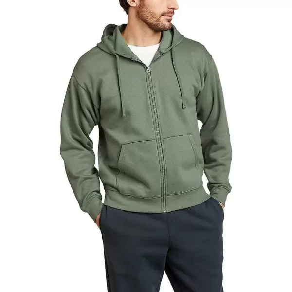 imageEddie Bauer Mens Cascade FullZip Hooded SweatshirtRegular Mineral Green