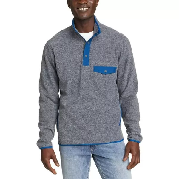 imageEddie Bauer Mens Chutes LongSleeve Snap Mock Neck FleeceCharcoal Htr