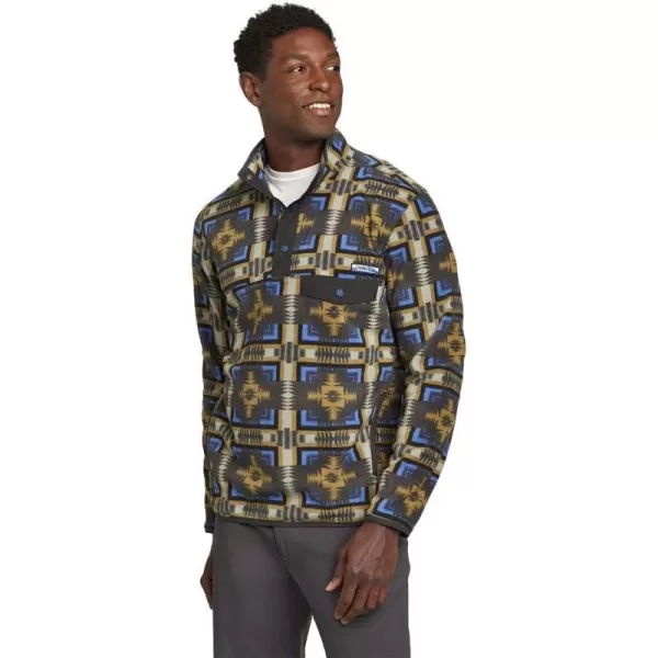 imageEddie Bauer Mens Chutes MockNeck FleeceDenim Blue