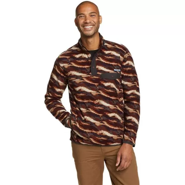 imageEddie Bauer Mens Chutes MockNeck FleeceRegular Burgundy