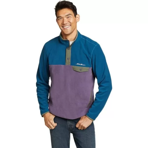 imageEddie Bauer Mens Chutes MockNeck FleeceRegular Cadet