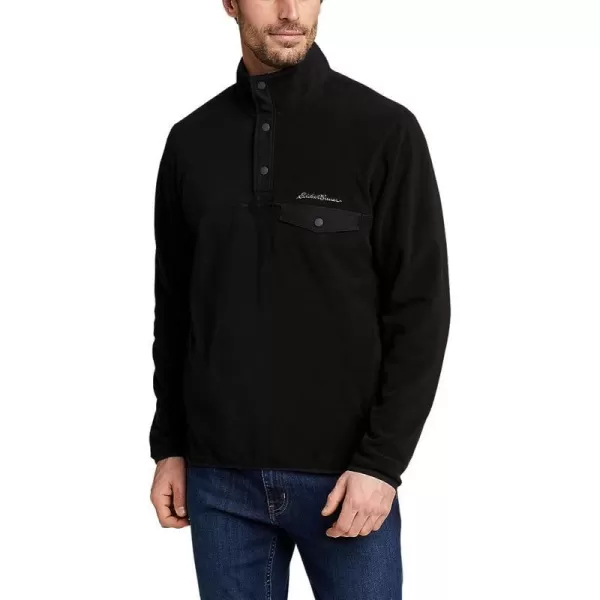 imageEddie Bauer Mens Chutes MockNeck FleeceRegular Onyx