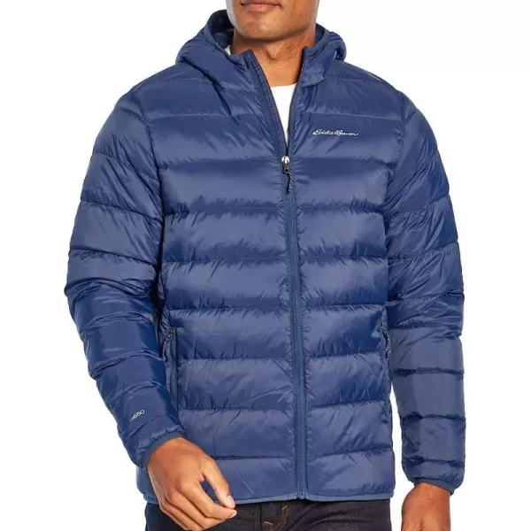imageEddie Bauer Mens CirrusLite Down Hooded JacketStandard Dress Blues