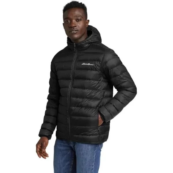 imageEddie Bauer Mens CirrusLite Hooded Down JacketStandard Black Recycled