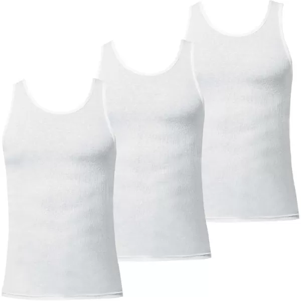 imageEddie Bauer Mens Classic Casual Basic Cotton Tank Top Sleeveless TShirt Perfect for Athletic Lightweight Workout 3PackWhite