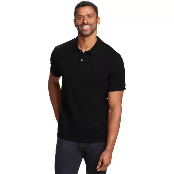 imageEddie Bauer Mens Classic Field Pro ShortSleeve Polo ShirtBlack