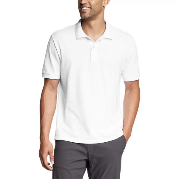 imageEddie Bauer Mens Classic Field Pro ShortSleeve Polo ShirtWhite