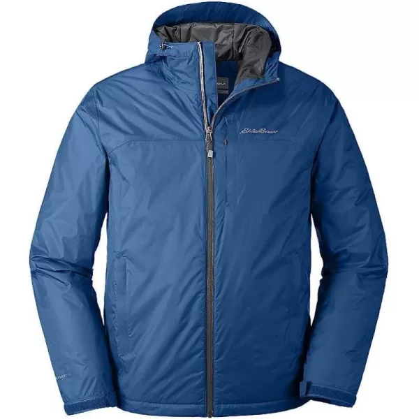imageEddie Bauer Mens Cloud Cap Insulated Rain Jacket True Blue Regular XLEddie Bauer Mens Cloud Cap Insulated Rain Jacket True Blue Regular XL