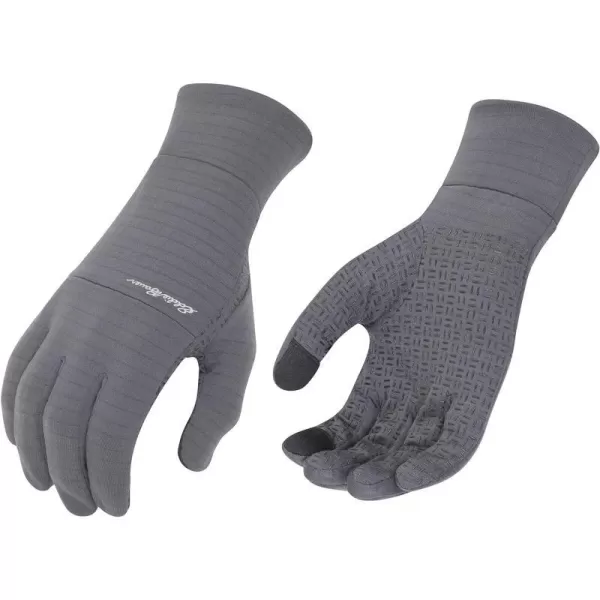 imageEddie Bauer Mens Cold Weather Performance Glove Liners Multiple Sizes Multiple ColorsGrid Fleece Ash Grey