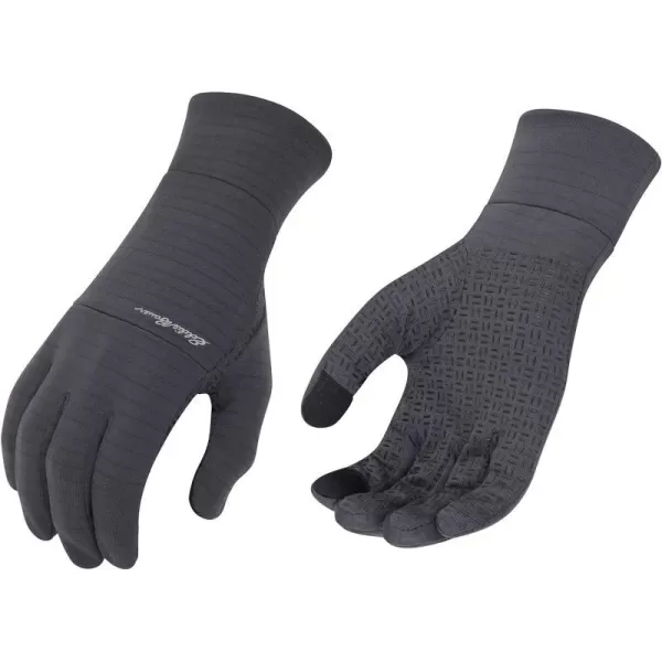 imageEddie Bauer Mens Cold Weather Performance Glove Liners Multiple Sizes Multiple ColorsGrid Fleece Dark Grey