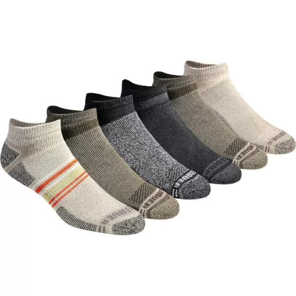 imageEddie Bauer Mens Dura Dri Moisture Control 6Pair Low Cut SocksOlive Assorted 6 Pairs