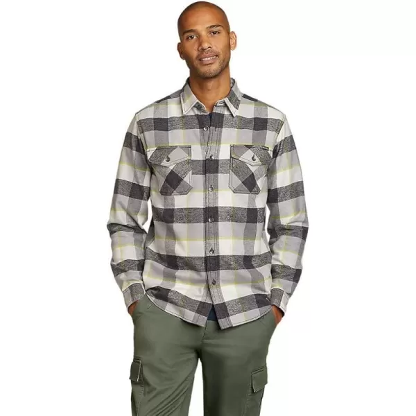imageEddie Bauer Mens EB Hemplify Flannel ShirtTall Gray